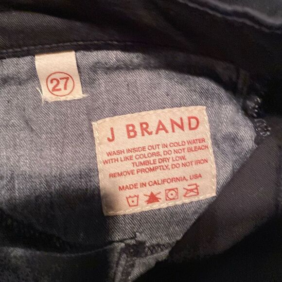 #513 J BRAND GIGI Black cropped Jeans - Picture 7 of 11